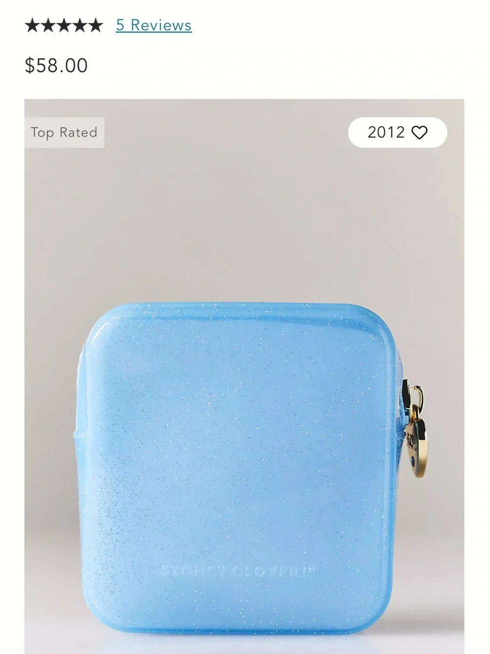 Anthropologie - Stoney Clover Lane Jelly Pouch - Periwinkle